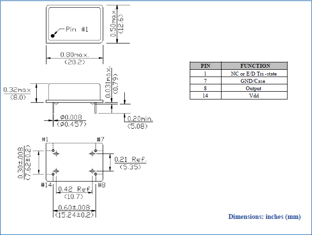ACOW 20.0-12.6 DIP 32.768K XO OSC