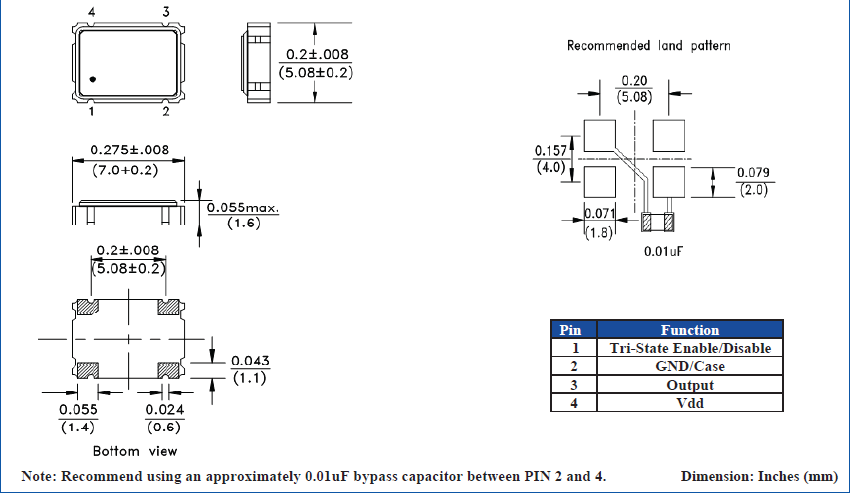 ASV1 7050 XO OSC ASV1 7050 XO OSC