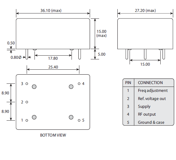 hcd380 36.1-27.2 OCXO