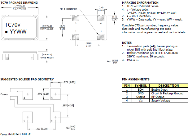 TC70 7050 OSC