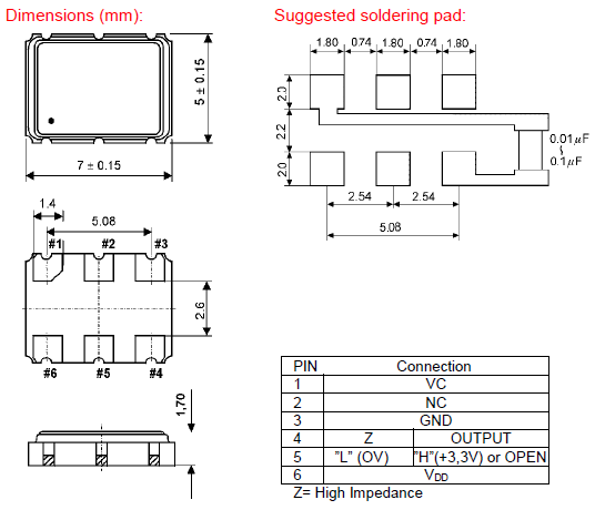 GEYER晶振,压控晶振,KXO-75晶振,贴片有源晶振
