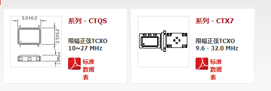 Cardinal晶振,温补晶振,CTQS晶振,低频晶振