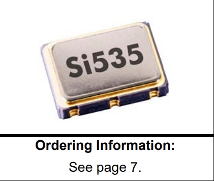 Si536北斗定位晶振,思佳讯7050差分晶振,536AB125M000DG