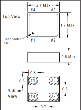 FOX晶振小型体积2016石英晶体振荡器详细介绍