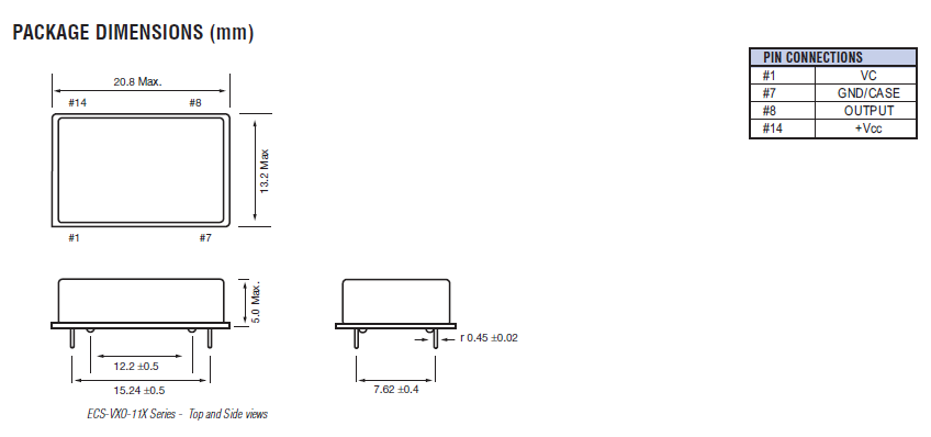 vxo-11x 20.8-13.2 VCXO