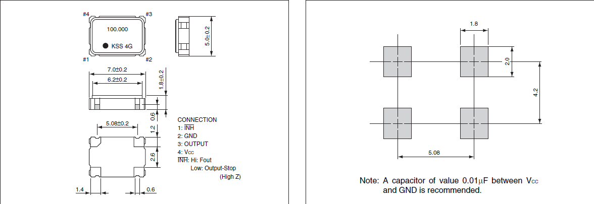 FXO-37FN 7050 4P CMOS KC7050B