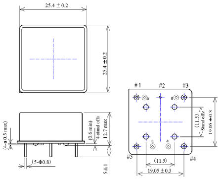 插件型恒温振荡器,OCXO有源晶振,OG2525CCNHCBDDJ晶振