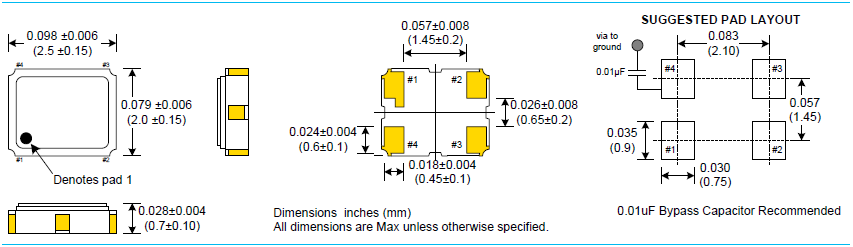 CVT20 2520 TCXO 2.8V CVT20 2520 TCXO 2.8V