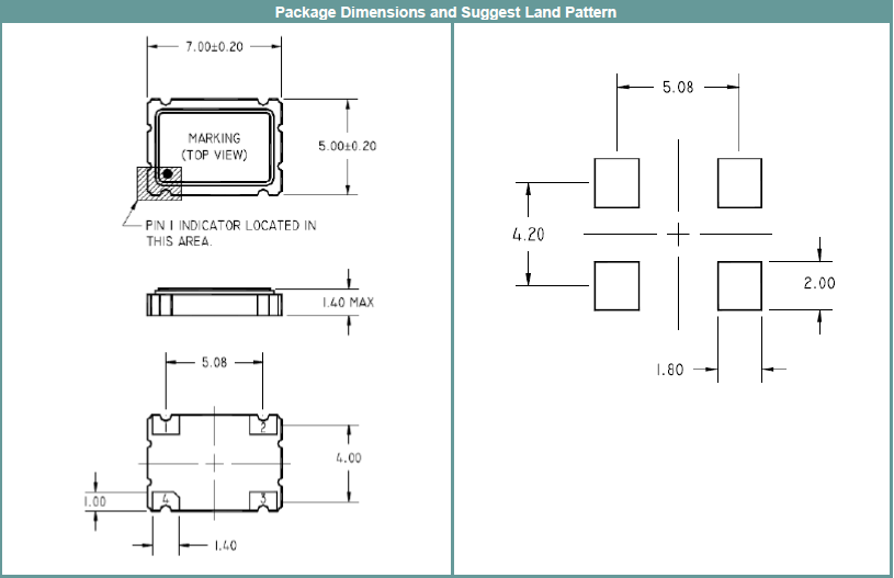 ILSI晶振,有源晶振,ISM41晶振,7*5mm振荡器