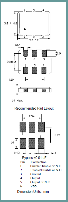 艾尔西晶振,有源晶振,ISM74晶振,5032贴片振荡器
