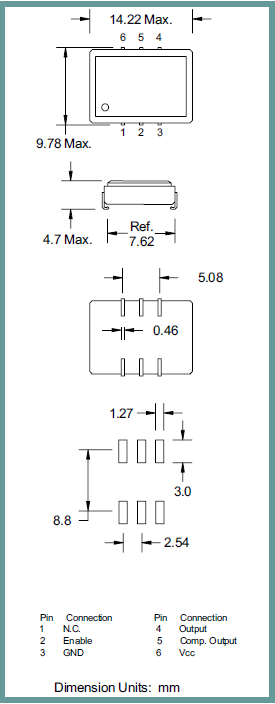 艾尔西晶振,有源晶振,ISM68晶振,六脚进口SMD晶振