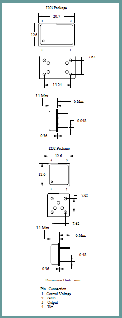 ILSI晶振,压控晶振,I202晶振,四脚贴片晶振