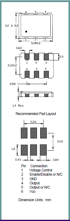 ILSI晶振,压控晶振,I641晶振,5032压控振荡器