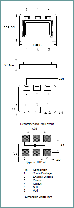 ILSI晶振,压控晶振,I617晶振,金属面7050晶振