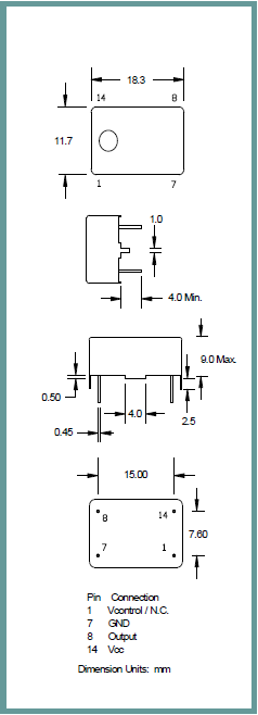 ILSI晶振,温补晶振,I124/I324晶振,DIP Oscillator