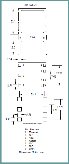 ILSI晶振,恒温晶振,I414晶振,OCXO Oscillator