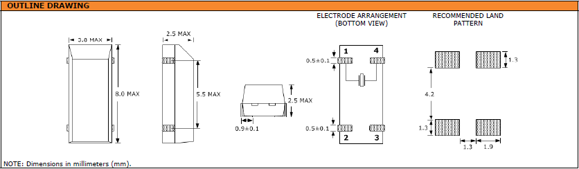 SUNTSU晶振,贴片晶振,SWS834晶振,32.768K晶振