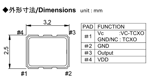 TC300_3225 VC-TCXO