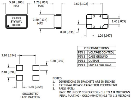 MTTB 5032 VCTCXO