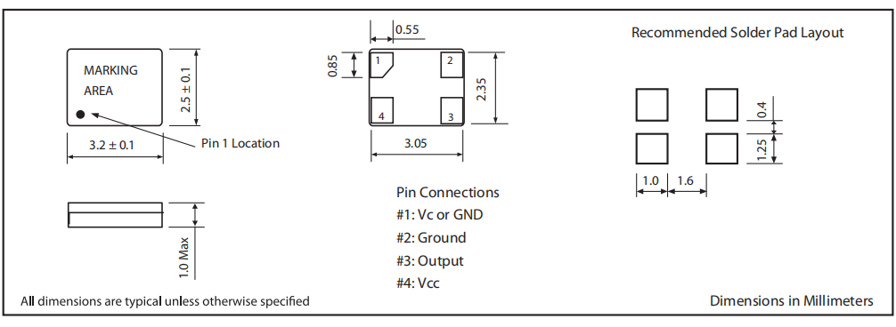 406 3.2x2.5mm TCXO