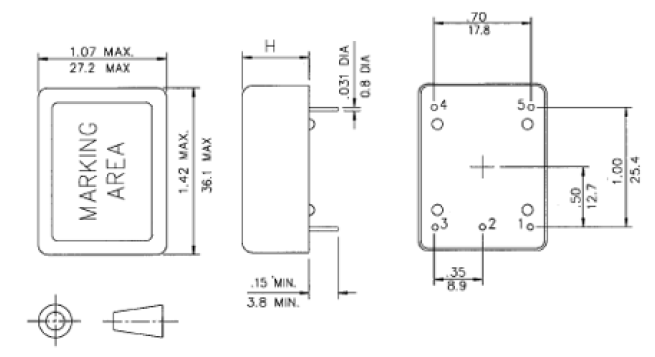 OCXO-SERIEs-OXD30-36.1 x 27.2
