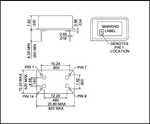 tx045 20.8 x 13.2 TCXO