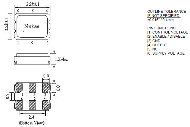 VO 3225 VCXO VO 3225 VCXO